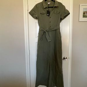 Paige Anessa Jumpsuit in Vintage Ivy Green